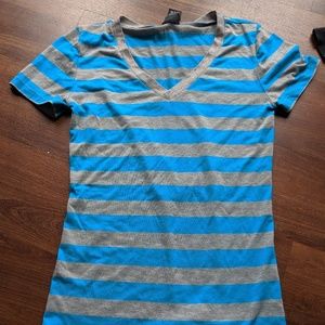 Black and grey V-Neck